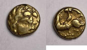 Antike Quart de statère or Riedones  à la cavalière armée et à la lyre ... 1650,00 EUR  zzgl. 10,00 EUR Versand