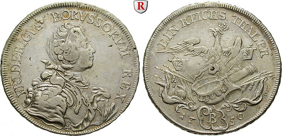 BrandenburgPreussen Reichstaler 1750 Königreich Preussen, Friedrich II