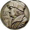Personenmedaillen Zinnmedaille, versilbert Dürer, Albrecht - Deutscher Künstler, 1471-1528 -
