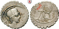 Denar, serratus Mn. Aquillius, 71 v.Chr.