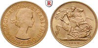 Grossbritannien Sovereign Elizabeth II., 1952-2022, Gold, 7,98 g -