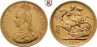 Australien Sovereign Victoria, 1837-1901, Gold, 7,98 g -