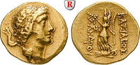 Bosporus Stater Jahr 18 = 30-29 v. Chr. Königreich, Asander, 47-16 v.Chr., Gold, 8,06 g ss, Doppelschlag auf Vs.