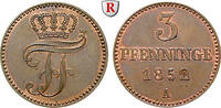 Mecklenburg 3 Pfennig Mecklenburg-Schwerin, Friedrich Franz II., 1842-1883 -