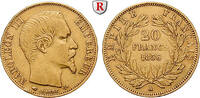 Frankreich 20 Francs Napoleon III., 1852-1870, Gold, 6,45 g -