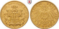 Hamburg 20 Mark 20 Mark 1897, J. Gold. J. 212. -