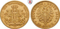 Hamburg 20 Mark 20 Mark 1884, J. Gold. J. 210. -
