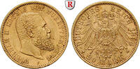 Württemberg 20 Mark Wilhelm II., 1891-1918, 20 Mark 1894, F. Gold. J. 296. -