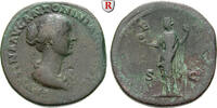 Sesterz Faustina II., Frau des Marcus Aurelius, 147-176 -
