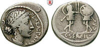 Denar C. Servilius, 57 v.Chr. -