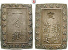 Japan Bu (Ichi Bu Gin) ohne Jahr (1837-1854) Tenpo, 1830-1844 ss-vz 65,00 EUR  zzgl. 6,50 EUR Versand