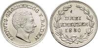 Baden-Durlach 3 Kreuzer Ludwig 1818-1830. -