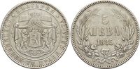 Bulgarien 5 Leva Alexander I. 1879-1886.