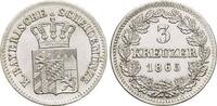Bayern 3 Kreuzer Ludwig II. 1864-1886.