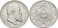 Württemberg 3 Mark Wilhelm II. 1891-1918.