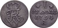 Brandenburg-Preussen Pfennig Friedrich Wilhelm II. 1786-1797.