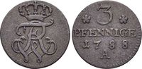 Brandenburg-Preussen 3 Pfennig Friedrich Wilhelm II. 1786-1797. Image