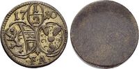 Salzburg-Erzbistum Einseitiger 1/2 Kreuzer Franz Anton von Harrach 1709-1727. Image