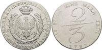 Brandenburg-Preussen 2/3 Taler - Handelsmünze - 1 Friedrich Wilhelm II. 1786-1797. -