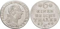 Brandenburg-Preussen 1/6 Taler Friedrich II. 1740-1786, Münzstätte Kleve. -