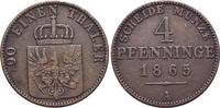 Brandenburg-Preussen CU-4 Pfennig Wilhelm I. 1861-1888. -