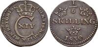 Schweden CU-1/6 Skilling Carl XIV. Johann 1818-1844. -