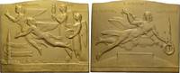 Ausstellungen Bronze-Plakette Weltausstellung. -