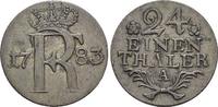Brandenburg-Preussen 1/24 Taler 1783 A Friedrich II. 1740-1786, Münzstätte Berlin. sehr schön - vorzüglich