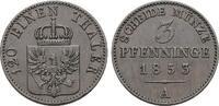 Brandenburg-Preussen CU-3 Pfennig Friedrich Wilhelm IV. 1840-1861. -