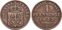 Brandenburg-Preussen CU-4 Pfennig Friedrich Wilhelm IV. 1840-1861. -