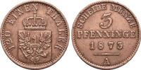 Brandenburg-Preussen CU-3 Pfennig Wilhelm I. 1861-1888. -