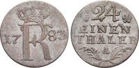 Brandenburg-Preussen 1/24 Taler 1783 A Friedrich II. 1740-1786, Münzstätte Berlin. sehr schön