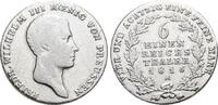 Brandenburg-Preussen 1/6 Taler Friedrich Wilhelm III. 1797-1840. -