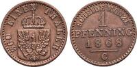 Brandenburg-Preussen CU-Pfennig Wilhelm I. 1861-1888. -