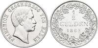 Baden-Durlach 1/2 Gulden Friedrich I. 1852-1907. -