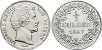 Bayern 1/2 Gulden Ludwig I. 1825-1848. -