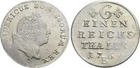 Brandenburg-Preussen 1/6 Taler Friedrich II. 1740-1786, Münzstätte Breslau. -