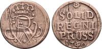 Brandenburg-Preussen CU-Schilling Friedrich Wilhelm I. - der Soldatenkönig 1713-1740. -
