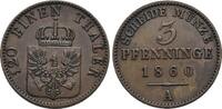 Brandenburg-Preussen CU-3 Pfennig Friedrich Wilhelm IV. 1840-1861. -
