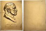 Personenmedaillen Bronze-Plakette Schreiber, Alexander von *1853 +1940, Österreichischer Industrieller. -