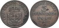 Brandenburg-Preussen CU-3 Pfennig Friedrich Wilhelm IV. 1840-1861. -