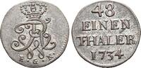 Brandenburg-Preussen 1/48 Taler Friedrich Wilhelm I. - der Soldatenkönig 1713-1740. -
