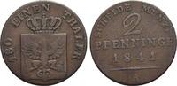 Brandenburg-Preussen CU-2 Pfennig Friedrich Wilhelm IV. 1840-1861. -