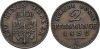 Brandenburg-Preussen CU-2 Pfennig Friedrich Wilhelm IV. 1840-1861. -