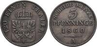 Brandenburg-Preussen CU-3 Pfennig Friedrich Wilhelm IV. 1840-1861. -
