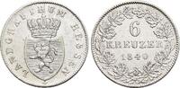 Hessen-Homburg 6 Kreuzer Philipp 1839-1846. -