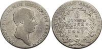 Brandenburg-Preussen 1/6 Taler Friedrich Wilhelm III. 1797-1840. -