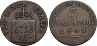 Brandenburg-Preussen CU-3 Pfennig Friedrich Wilhelm IV. 1840-1861. -