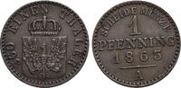 Brandenburg-Preussen CU-Pfennig Wilhelm I. 1861-1888. -