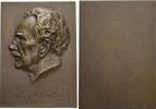 Personenmedaillen Einseitige Bronze-Plakette Molisch, Dr. Hans *1856 Brünn +1937 Wien, österr. Botaniker, Universitätsprofessor. -